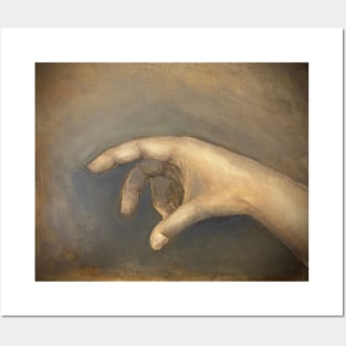 Portrait of A Hand Oil on Canvas Painting Posters and Art